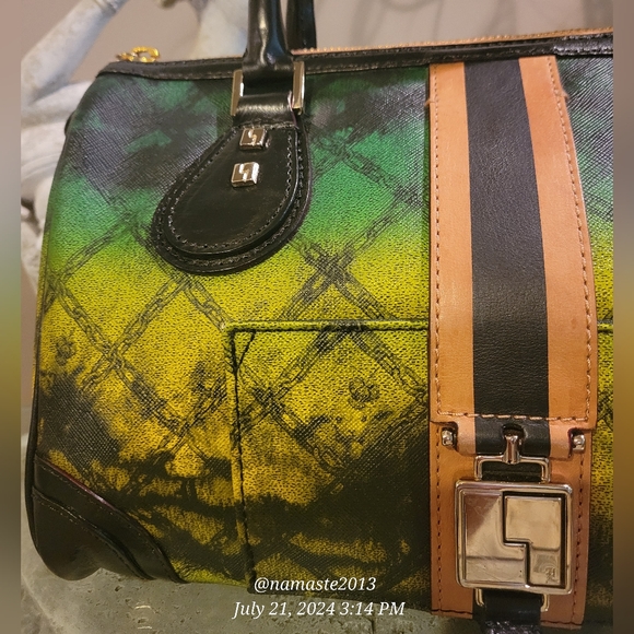 L.A.M.B. By Gwen Stefani Tie-Die Speedy Satchel Luxury Designer Handbag #11 - Picture 5 of 16